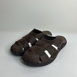 Josef Seibel Maverick 02 Sandal Mens US 9.5 EU 43 Brown Leather German Fisherman